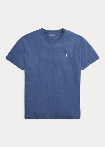 Men's Polo Ralph Lauren Classic Fit V-Neck T Shirts | 075416STH